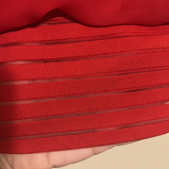 I.N. Studio Red Blouse with sewn in Tank Top Size 1X - Picture 10 of 12